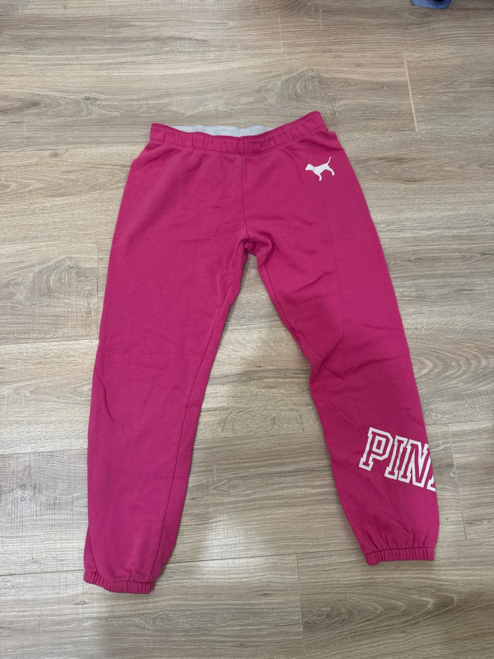 PINK Victoria's Secret bright pink Logo Sweatpants